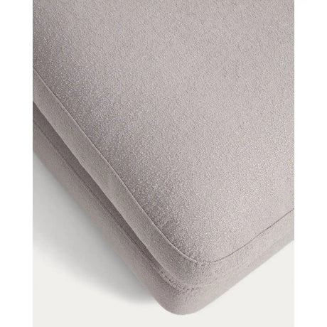Fußhocker Gala aus grauem Micro-Bouclé FSC Mix Credit 90 x 90 cm von Kave Home – Produktbild 5