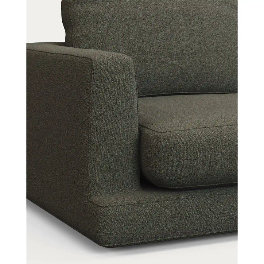Gala 3-Sitzer-Sofa aus dunkelgrüner Chenille FSC Mix Credit 210 cm von Kave Home – Bild 7
