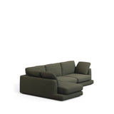 Gala 4-Sitzer-Sofa mit Chaiselongue links aus dunkelgrüner Chenille FSC Mix Credit 300 cm von Kave Home – Bild 4