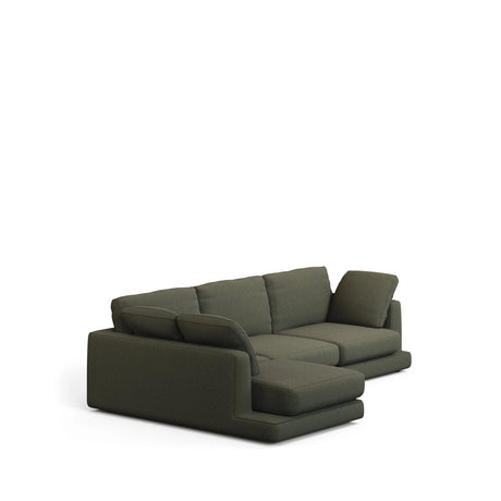 Gala 4-Sitzer-Sofa mit Chaiselongue links aus dunkelgrüner Chenille FSC Mix Credit 300 cm von Kave Home – Bild 4