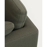 Gala 4-Sitzer-Sofa mit Chaiselongue links aus dunkelgrüner Chenille FSC Mix Credit 300 cm von Kave Home – Bild 7
