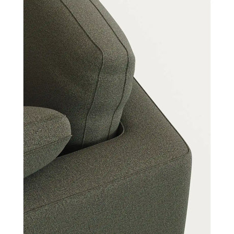 Gala 4-Sitzer-Sofa mit Chaiselongue links aus dunkelgrüner Chenille FSC Mix Credit 300 cm von Kave Home – Bild 7