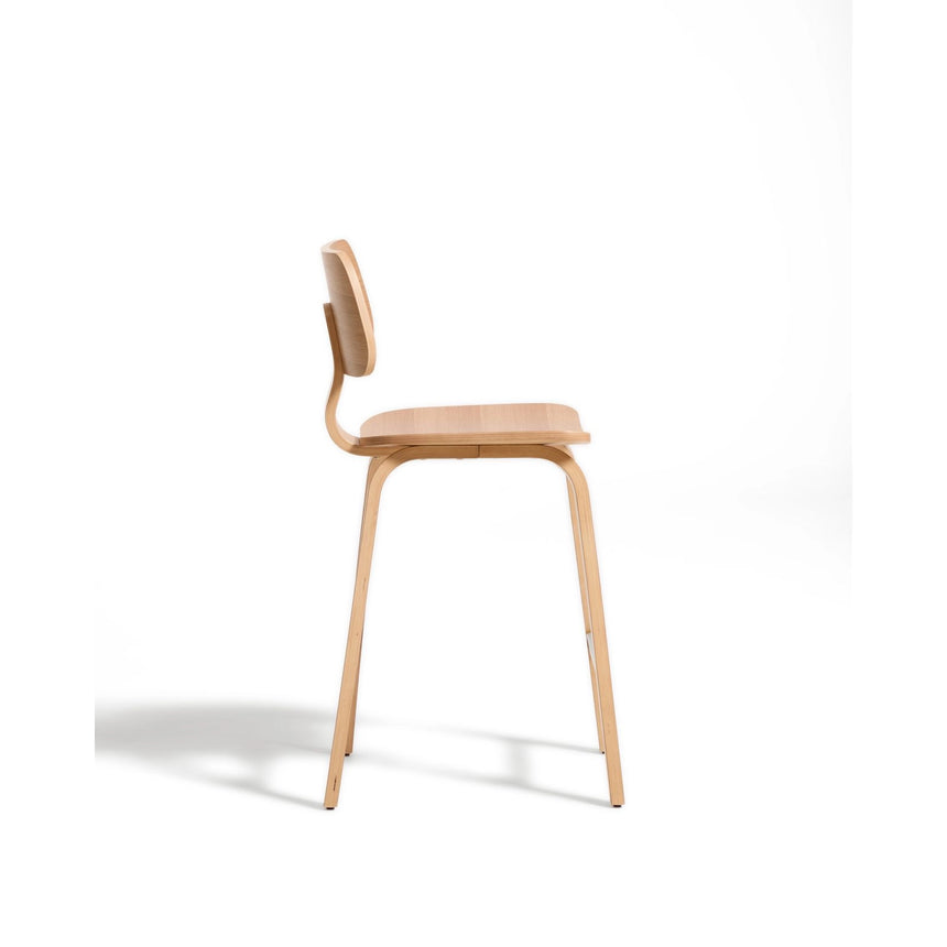 Gena-Hocker aus Eichenfurnier 65cm von Kave Home – Bild 3