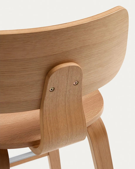 Gena-Hocker aus Eichenfurnier 65cm von Kave Home – Bild 7