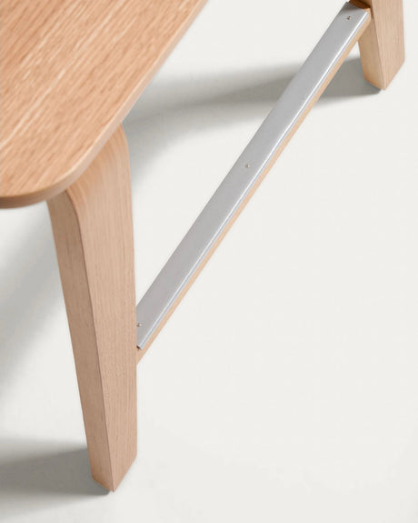 Gena-Hocker aus Eichenfurnier 65cm von Kave Home – Bild 9