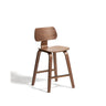 Gena-Hocker aus Nussbaumfurnier oder Eichenfurnier 65cm von Kave Home – Bild 1