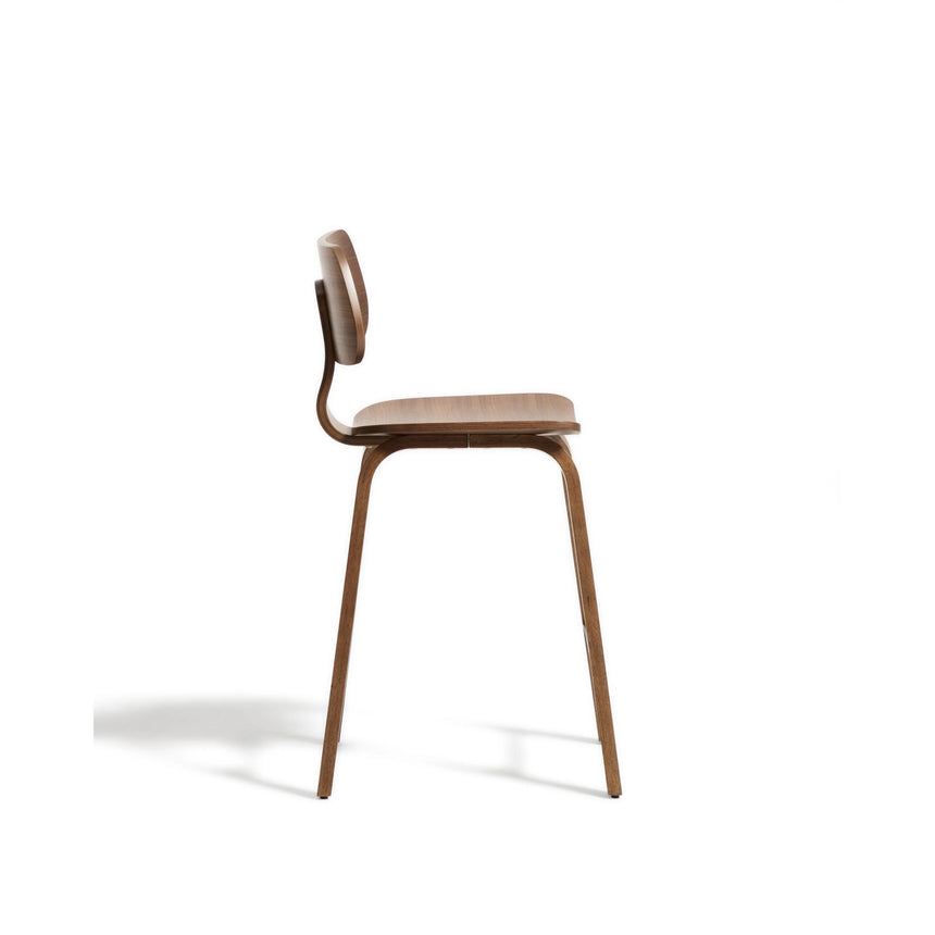 Gena-Hocker aus Nussbaumfurnier oder Eichenfurnier 65cm von Kave Home – Bild 3