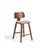 Gena-Hocker aus Nussbaumfurnier oder Eichenfurnier und Chenille 65cm von Kave Home – Bild 1