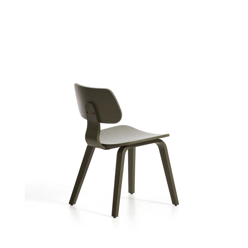 Gena-Stuhl aus Eichenfurnier mit grünem Finish von Kave Home – Bild 5