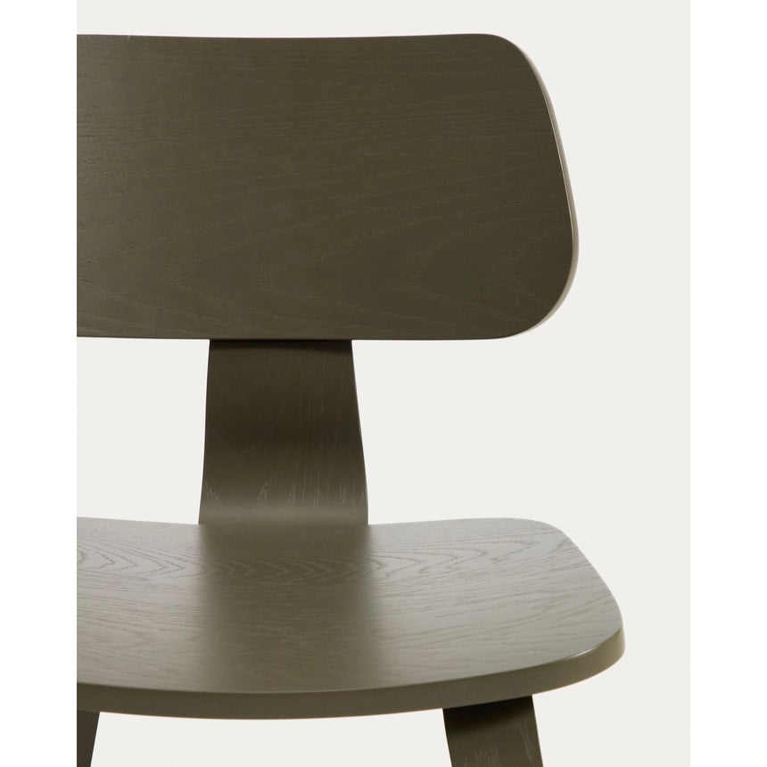 Gena-Stuhl aus Eichenfurnier mit grünem Finish von Kave Home – Bild 8