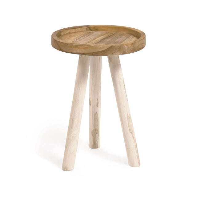 Glenda runder Beistelltisch aus massivem Teakholz Ø 35 cm von Kave Home – Bild 6