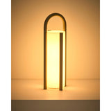Große tragbare Tischlampe Leros aus Polyethylen und Stahl von Kave Home – Bild 11