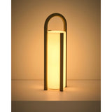 Große tragbare Tischlampe Leros aus Polyethylen und Stahl von Kave Home – Bild 12