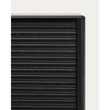 Highboard Lenon 4 Türen Massivholz und Eichenfurnier schwarz 104,5x144 cm FSC Mix Kredit von Kave Home – Bild 11