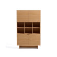 Highboard Norlen mit 4 Türen in Eichenfurnier mit naturfarbenem Finish FSC Mix Credit 100 x 163 cm von Kave Home – Bild 1