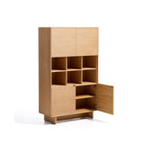 Highboard Norlen mit 4 Türen in Eichenfurnier mit naturfarbenem Finish FSC Mix Credit 100 x 163 cm von Kave Home – Bild 5