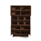 Highboard Norlen mit 4 Türen in Nussbaumfurnier FSC Mix Credit 100 x 163 cm von Kave Home – Produktbild 10