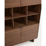 Highboard Norlen mit 4 Türen in Nussbaumfurnier FSC Mix Credit 100 x 163 cm von Kave Home – Produktbild 12