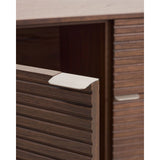 Highboard Norlen mit 4 Türen und 2 Schubläden in Nussbaumfurnier FSC Mix Credit 194,5 x 78 cm von Kave Home – Produktbild 14