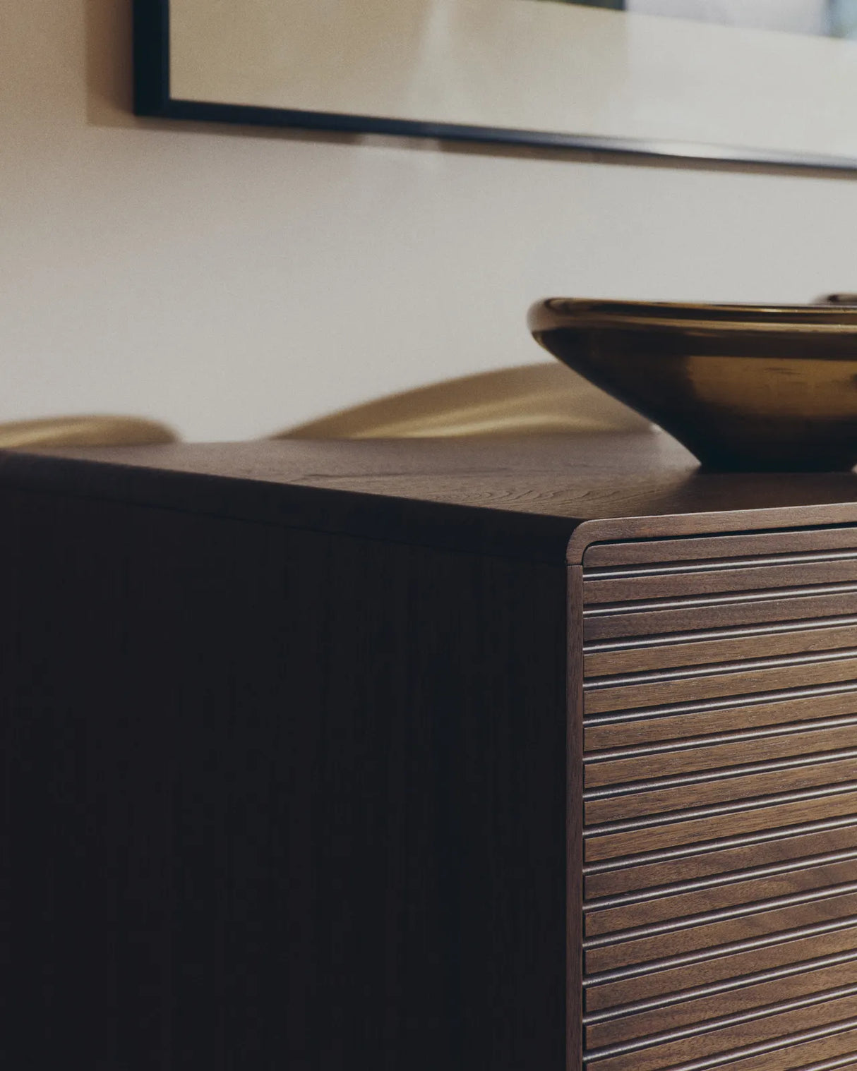 Highboard Norlen mit 4 Türen und 2 Schubläden in Nussbaumfurnier FSC Mix Credit 194,5 x 78 cm von Kave Home – Produktbild 3