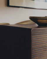 Highboard Norlen mit 4 Türen und 2 Schubläden in Nussbaumfurnier FSC Mix Credit 194,5 x 78 cm von Kave Home – Produktbild 3