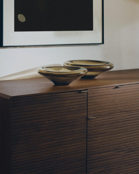 Highboard Norlen mit 4 Türen und 2 Schubläden in Nussbaumfurnier FSC Mix Credit 194,5 x 78 cm von Kave Home – Produktbild 6