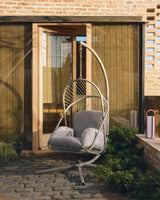 Hängesessel Livadi aus Stahl und taupefarbenem Seil von Kave Home – Bild 2