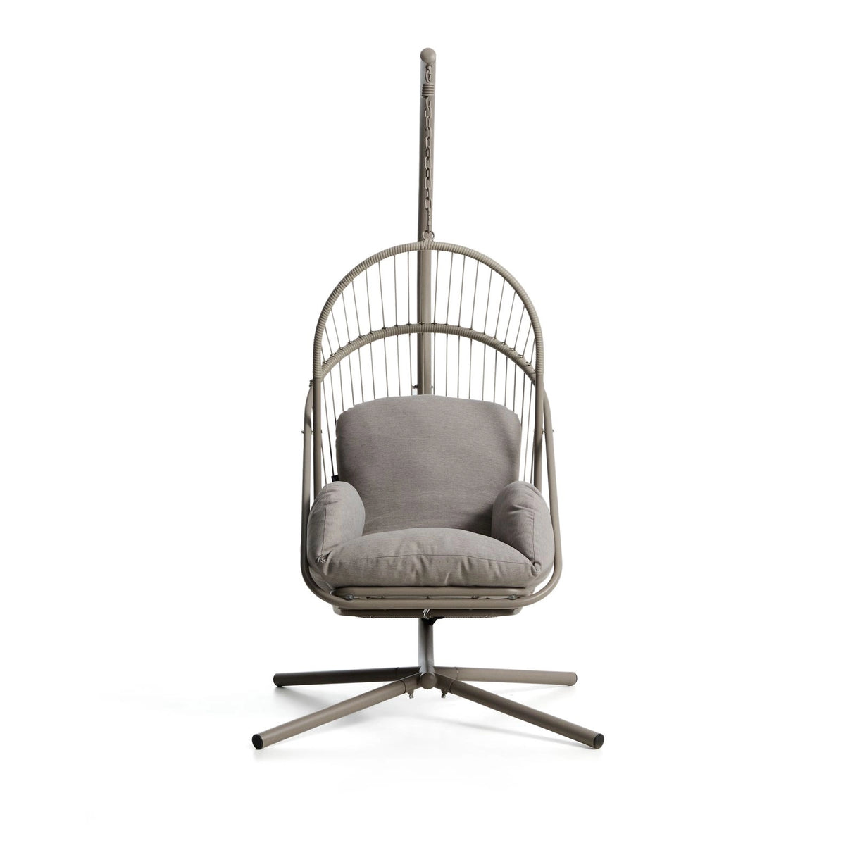 Hängesessel Livadi aus Stahl und taupefarbenem Seil von Kave Home – Bild 7