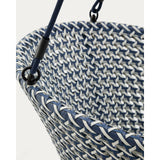 Hängesessel mit Fuß Saliga aus Aluminium und blauem synthetischen Rattan von Kave Home – Bild 10