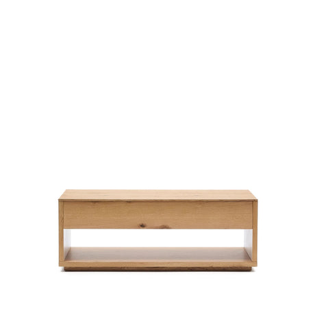 Hochklappbarer Couchtisch Alguema aus Eichenfurnier mit naturfarbenem Finish 120 x 60 cm von Kave Home – Bild 1