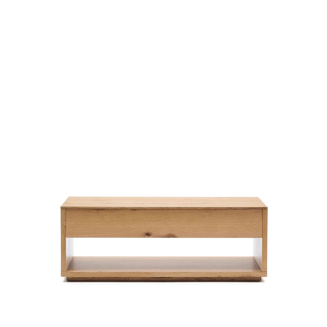 Hochklappbarer Couchtisch Alguema aus Eichenfurnier mit naturfarbenem Finish 120 x 60 cm von Kave Home – Bild 1