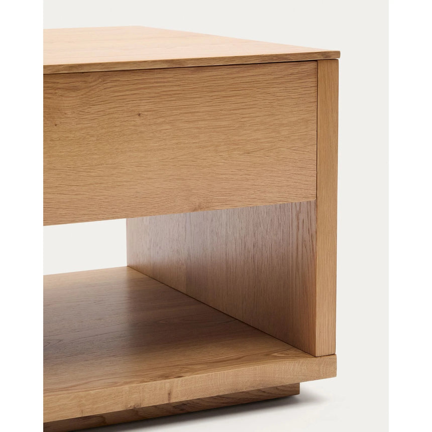Hochklappbarer Couchtisch Alguema aus Eichenfurnier mit naturfarbenem Finish 120 x 60 cm von Kave Home – Bild 11