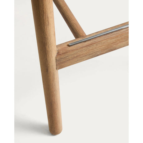Hocker Alipa aus massivem Akazienholz und dunkelgrauem Seil, 75 cm, FSC 100 % von Kave Home – Bild 12
