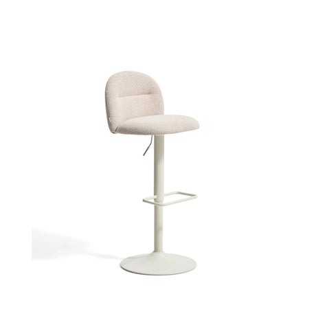 Hocker Arino mit beiger Chenille und beigen Metallbeinen, 65 cm von Kave Home – Bild 1