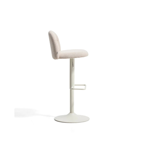 Hocker Arino mit beiger Chenille und beigen Metallbeinen, 65 cm von Kave Home – Bild 5