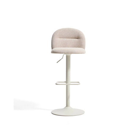 Hocker Arino mit beiger Chenille und beigen Metallbeinen, 65 cm von Kave Home – Bild 7