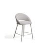 Hocker Bonali mit grauer Chenille und Beinen aus grauem Metall, FSC Mix Credit, 65 cm von Kave Home – Bild 1