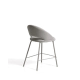 Hocker Bonali mit grauer Chenille und Beinen aus grauem Metall, FSC Mix Credit, 65 cm von Kave Home – Bild 5