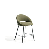 Hocker Bonali mit grüner Chenille und grünen Metallbeinen, FSC Mix Credit, 65 cm von Kave Home – Bild 1