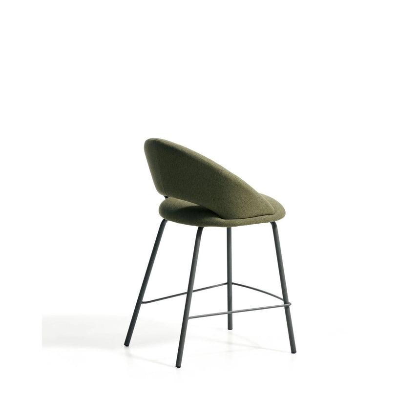 Hocker Bonali mit grüner Chenille und grünen Metallbeinen, FSC Mix Credit, 65 cm von Kave Home – Bild 5