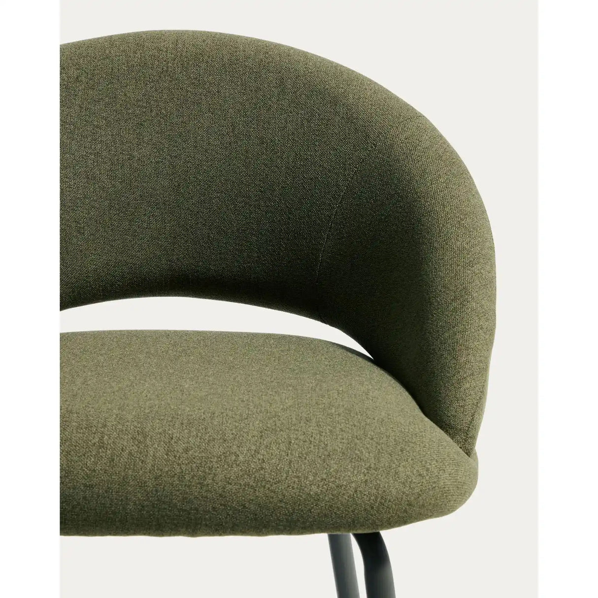 Hocker Bonali mit grüner Chenille und grünen Metallbeinen, FSC Mix Credit, 65 cm von Kave Home – Bild 8