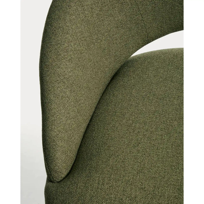 Hocker Bonali mit grüner Chenille und grünen Metallbeinen, FSC Mix Credit, 65 cm von Kave Home – Bild 9