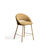 Hocker Bonali mit senfgelber Chenille und Beinen aus senfgelbem Metall, FSC Mix Credit, 65 cm von Kave Home – Bild 1