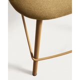 Hocker Bonali mit senfgelber Chenille und Beinen aus senfgelbem Metall, FSC Mix Credit, 65 cm von Kave Home – Bild 11