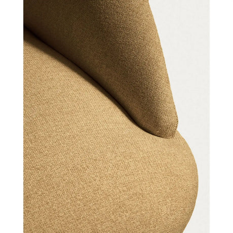 Hocker Bonali mit senfgelber Chenille und Beinen aus senfgelbem Metall, FSC Mix Credit, 65 cm von Kave Home – Bild 9