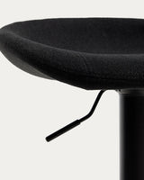 Hocker Danua aus Chenille und Stahl, 68–89 cm, FSC 100 % von Kave Home – Bild 7