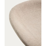Hocker Danua mit beiger Chenille und mattweißem Stahl, 68–89 cm, FSC 100 % von Kave Home – Bild 9