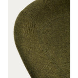 Hocker Danua mit grüner Chenille und mattschwarzem Stahl, 68–89 cm, FSC 100 % von Kave Home – Bild 9