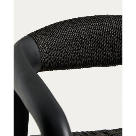 Hocker Derile aus massivem Eichenholz mit Finish und Papierseil 100% FSC 65 cm von Kave Home – Bild 11