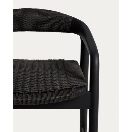 Hocker Derile aus massivem Eichenholz mit Finish und Papierseil 100% FSC 65 cm von Kave Home – Bild 7